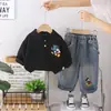 Conjunto de Primavera y Otoño para Niños 2026 Nuevo Estiloso Ropa de Otoño para Bebés de 0-1-3-4 Años, Conjunto de Dos Piezas de Manga Larga de Dibujos Animados para Niños 2