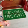 Tapetes de Chão de Natal Transfronteiriços Papai Noel Boneco de Neve Veludo de Cristal Tapete Estampado Cozinha Tapetes Antiderrapantes Tapetes Absorventes