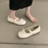 Zapatos de Cuero para Niñas 2026 Nuevos de Primavera y Otoño Boca Baja Zapatos Individuales Infantiles Plateados Suela Suave Zapatos Mary Jane para Niñas Mayores
