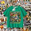 Camiseta Infantil Ropa Hombre Palo de Madera Tongtongge Montaña y Mar Extranjero Abstracto Camisa Clásica de Manga Corta Verano para Niños Tendencia Ins