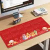 Calendario del Año del Cordero 2027 Mouse Pad Calendario de Escritorio Extra Grande Alfombrilla para Teclado de Oficina Engrosada Antideslizante Regalo Alfombrilla de Escritorio Personalización