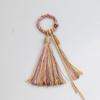 Hecho a mano Estilo Xizang DIY Borla de hilo de algodón enrollado a mano Borla de anillo de estilo antiguo Adorno colgante para oreja de bolsa llavero con borla