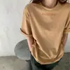 2025 Nueva Camiseta de Manga Corta de Verano Estilo K Súper Popular Celebridad de Internet Femenina Holgada y Versátil Estudiante Top Blanco Trendy