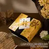 Várias caixas de presente estilo chinês para o Festival do Meio Outono, cestas de presente portáteis semiacabadas, caixas Furoshiki vazias com faixa, pingentes e acessórios para presentear