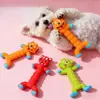 Juguete Chirriante para Perro Duradero para Masticar Limpieza Dental Shiba Inu Teddy Bulldog Francés Perros Pequeños y Medianos Entretenimiento Portátil Soledad Mascota