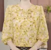Camisetas Estampadas Populares para Mujer para Transmisiones en Vivo Dropshipping, Nuevas Camisas Florales Ajustadas Versátiles para Primavera/Verano 2026
