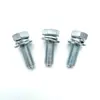 Tornillos Combinados de Tres Piezas con Arandelas Planas y Arandelas de Resorte Que No Se Caen, Tornillos Combinados de Hexágono Exterior y Hexágono Interior, Grado 4.8 y Grado 8.8, con Arandelas Incluidas