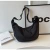 Bolso de hombro de gran capacidad para mujer, bolso de mano informal y sencillo, estilo coreano, para la axila, primavera 2025