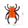 Nova Decoração Suspensa de Abóbora com Bola de Favo de Mel de Aranha para Halloween Decoração de Cena de Janela de Hotel/Shopping Pingente de Halloween