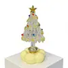 10.5cm Base Giratoria de Cerámica Jingdezhen Adorno de Árbol de Navidad Manualidades de Vidrio Cerámicas Navideñas