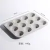 Nuevas Herramientas para Hornear Antiadherentes Molde para Pastel de 12 Tazas para el Hogar Bandeja para Hornear de Muffins Espesada de 12 Piezas