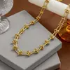 Herrajes para accesorios de joyería DIY, cadena de equipaje de alta gama, cadena de cobre hecha a mano de alta calidad, cadena de metal moderna