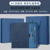 Caderno A5 em couro Yanba, conjunto de presente com logotipo personalizado, perfeito como presente corporativo ou para uso comercial; venda por atacado de cadernos estilosos de alta qualidade