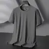 Nueva Camiseta de Manga Corta de Color Sólido para Hombre de Verano, Estilo Coreano Moderna Casual Versátil Camiseta Básica para Hombre, Elástica y Bajo Precio