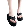 Pantuflas de Mujer con Tacón Súper Alto Sandalias de Verano de Moda Nueva Calzado de Exterior con Suela Gruesa Chanclas Antideslizantes para Mujer