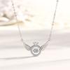 Elaine Jewelry Collar de Plata Esterlina S925 Alas de Ángel para Mujer Nuevo Colgante Inteligente Collar Corazón Latiente Cadena Clavícula