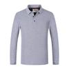 Ropa de trabajo personalizada, logotipo bordado impreso, ropa de actividad de manga larga de algodón, camiseta, polo de solapa para hombres y mujeres, ropa de trabajo en equipo
