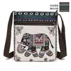 Bolsa pequena bolsa transversal feminina bolsa de lona bolsa trançada estilo chinês fofa bolsa de ombro versátil bolsa para celular bolsa de ombro pequena Miao