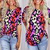 Camiseta de manga corta con cuello redondo informal para mujer europea y americana de verano de Amazon eBay transfronterizo para mujer