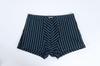 Ropa interior de leopardo pantalones boxer malla transpirable entrepierna inferior cintura hombres jóvenes ropa interior cómoda pantalones boxer a rayas venta al por mayor