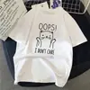 Camiseta Gráfica Rock 90S Transfronteiriça Aliexpress para Mulheres Simples Pintura a Pincel Gato Camiseta Harajuku Retro Camiseta Moda Mulheres