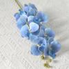 Flor de Simulação 9 Cabeças Cola Phalaenopsis Impressão 3D Salão de Casamento para Criar Conjunto de Decoração para Casa Flor Artificial Falsa