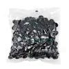 Dediles de Látex Duraderos Desechables Dediles de Gel de Belleza de Látex Dediles para Manicura Dediles Protectores Negros Esmerilados