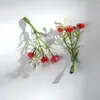 L Flores artificiais de plástico estilo gipsofila para guirlandas de cabelo DIY, acessórios para roupas, arranjos florais para casamentos e adereços para fotografia.