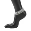 Accesorios Transfronterizos Europeos y Americanos Moda Estilo Ins Dulce Simple Multicapa Zirconia Borla Colgante Tobillera Tobillera Tobillera para Mujeres