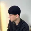 Gorro de Algodón Tejido Grueso para Hombre, Portable, de Algodón Puro, Estilo Melon, Gorro de Lana, Otoño e Invierno, Gorro para Calvos, de Invierno para Hombre