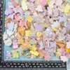 Accesorios de resina de color transparente mezclado de dibujos animados cuerda para el pelo diy pegatina para taza de agua caja de almacenamiento para refrigerador material de pegamento cremoso