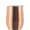 Copo Casca de Ovo Galvanizado Caneca de Aço Inoxidável Copo para Vinho Tinto Cerveja Vácuo Em Forma de U Formato de Ovo 12oz Copo de Ovo