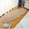 Alfombra Nueva de Imitación de Piel de Conejo de Amazon Alfombra de Noche para Dormitorio Sala de Estar Alfombra para Ventana Mirador Felpa Irregular Alfombra Gruesa