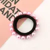 Versão coreana de contas para unhas anel de cabelo de pérola 16 sem costura Rede Vermelha simples Coringa Anel de toalha de pérola Corda de cabeça colorida Atacado