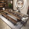 Nueva mesa de té y silla de madera maciza de estilo chino, mesa de té Kung Fu para oficina, mesa de té de plato grande, mesa de té y silla de recepción para sala de estar