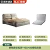 Cama de Madeira Maciça em Couro Genuíno Quarto Principal Cama Grande Individual 1,8m Casal Novo Modelo 2025 para Moradia de Aluguel com Cama com Armazenamento Macio