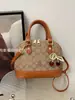 Bags2025 Nuevo Bolso de Hombro Retro de Gama Alta, Bolso Cruzado Versátil para Mujer, Bolso de Concha Estampado a la Moda
