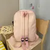 Nova mochila de moda em relevo de grande capacidade estilo ins, simples e versátil, adequada para estudantes do ensino fundamental, médio e universitário
