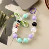 Dopamina Muñeca Popular Bonita con Cuentas Cadena para Teléfono Móvil Colgante Joyería Regalo Llavero Portátil Anti-Pérdida