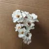 Flor de Campanilla de Plata Hecha a Mano Flor Seca Adornos Estilo Ins Decoración Artística Pequeña Fresca Flor de Ciruelo Pequeña Campana de Viento Flor de Ciruelo Decoración del Hogar