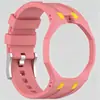 Adecuado para Reloj de Bolsillo Swatch Ap Co-Branded Royal Pop Correa y Caja de Silicona Integradas Anticaídas