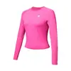 Tops Esportivos Transfronteiriços para Mulheres, Corte Justo, Elástico, Roupas Esportivas Profissionais para Corrida Yoga, Pilates Badminton Manga Longa