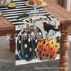 Nuevo Mantel Transfronterizo de Halloween Serie Calavera Calabaza Decorativo para Mesa de Café Aislante Térmico Antideslizante Mantel de Lino