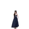 Vestido camisola de encaje patchwork estilo francés para mujer, estilo sexy de deseo puro para verano, entallado en la cintura, adelgazante, sin tirantes, vestido largo