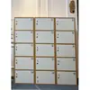 Gabinete Pequeño de Almacenamiento Engrosado con Cerradura y Puerta Estantería Simple para Estudiantes Combinación de Estanterías Bolsa de Almacenamiento Gabinete Madera