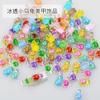 Explosões Resina Luminosa Desenho Animado Tartaruga Pequena Decoração de Unhas Arte Estéreo Gelo Transparente Cor Mista Chan Bao Meng Broca de Unhas para Animais de Estimação