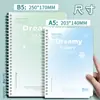 Cuaderno de Bobina Estilo Ins de Aspecto Elevado Cuaderno de Línea Horizontal Bloc de Notas para Chica Estudiante Cuaderno Engrosado