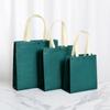 Bolsa publicitaria en stock, bolsa no tejida con fondo lateral tridimensional, bolso no tejido personalizado, impresión de logotipo