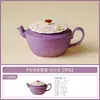 Juego de Té Kung Fu Glicinia de Primavera Hecho en Fábrica, Taza Maestra de Cerámica de Alta Calidad, Exquisita y Lujosa Taza para Preparar Té, Tetera