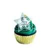 Decoración Creativa para Cupcakes Estilo Ins Transfronterizo Suministros para Fiestas Navideñas Marcado Láser Decoración para Pasteles